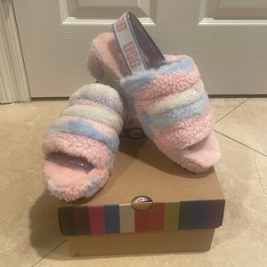 UGG Rainbow slide slipper